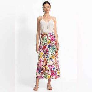 NWT JOHNNY WAS LINEN SEAMED SKIRT